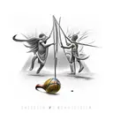 David Vs goliath tattoo design idea