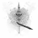 David Vs goliath tattoo design idea