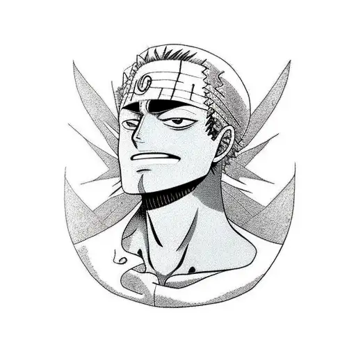 zoro one piece tattoo design idea