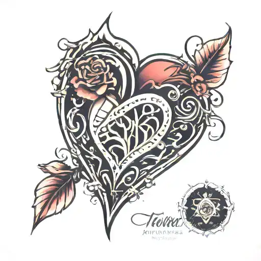 tatuaje en linea fina única de corazon roto por amor mientras sus pulsaciones disninuyen tattoo design idea
