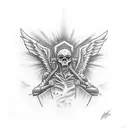  bands like nirvana tattoo design idea