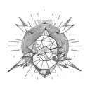 icarus falling tattoo design idea