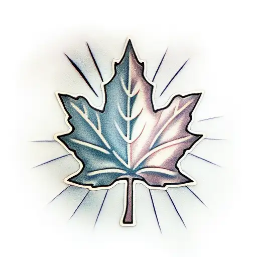 Maple Leaf tattoo design idea