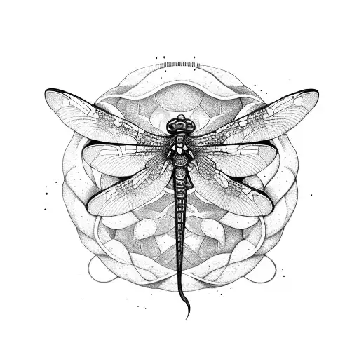 dragon-fly tattoo design idea