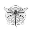 dragon-fly tattoo design idea
