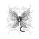 dragon-fly tattoo design idea