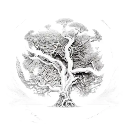 yggdrasill, world tree, myth, Scandinavian, mitgard, niffelheim, Asgard tattoo design idea