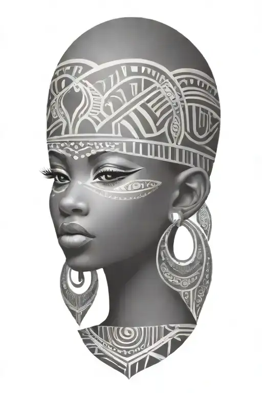 African tribal inspired tattoo inspired tattoo design idea