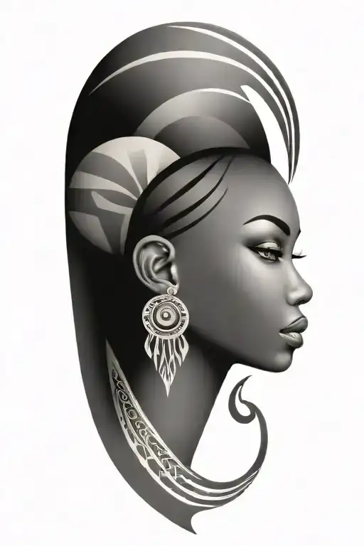 African tribal inspired tattoo tattoo design idea