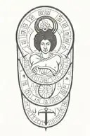 black gemini zodiac sign, sobriety date 11/23, Africa tattoo design idea