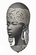 African tribal inspired tattoo inspired tattoo design idea