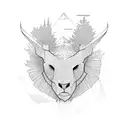  geography tattoo design idea