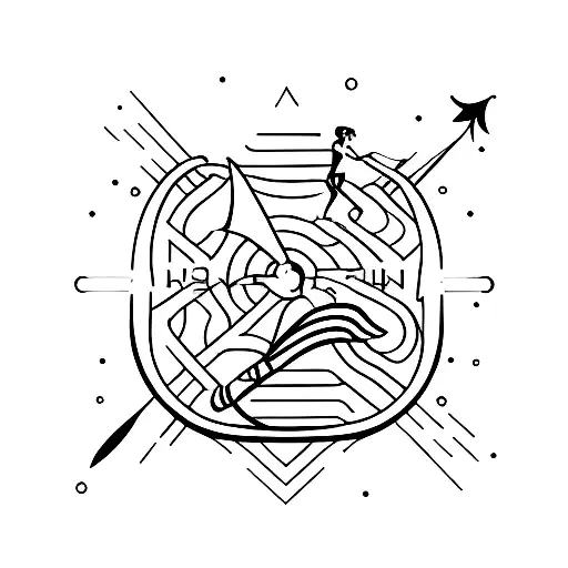 triathlon tattoo design idea