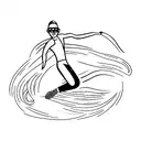 running, swimming, dancing and skating tattoo design idea