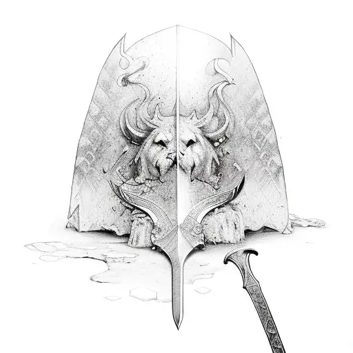 Sword tattoo design idea