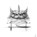 Sword tattoo design idea