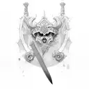 Sword tattoo design idea