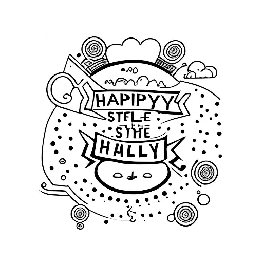 happy healthy safe successful  tattoo design idea
