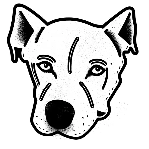 perro westy línea alzada tattoo design idea