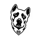 perro westy línea alzada tattoo design idea