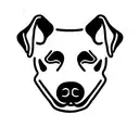 perro westy línea alzada tattoo design idea