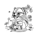 tanuki tattoo design idea