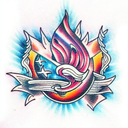 spiritual tattoo design idea