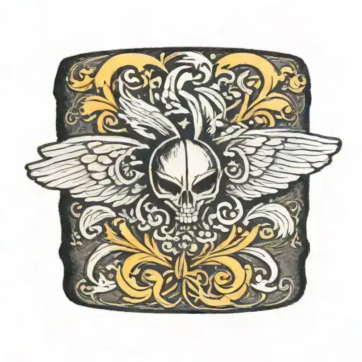 mourning band with spitfire tattoo design idea