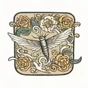 mourning band with spitfire tattoo design idea