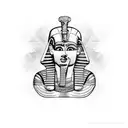 egyptian hieroglyphs tattoo design idea
