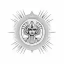 egyptian hieroglyphs tattoo design idea