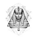 egyptian hieroglyphs tattoo design idea