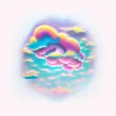 pink cloud  tattoo design idea