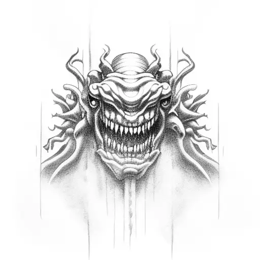 Monster from Scandinavian mythology tattoo design idea