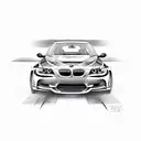 drifting bmw e60 tattoo design idea