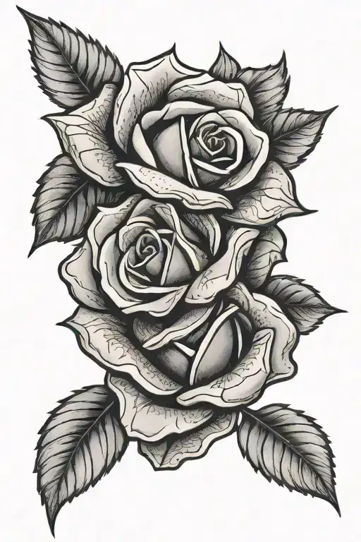 Crypto, money, Rose wrapped tattoo design idea