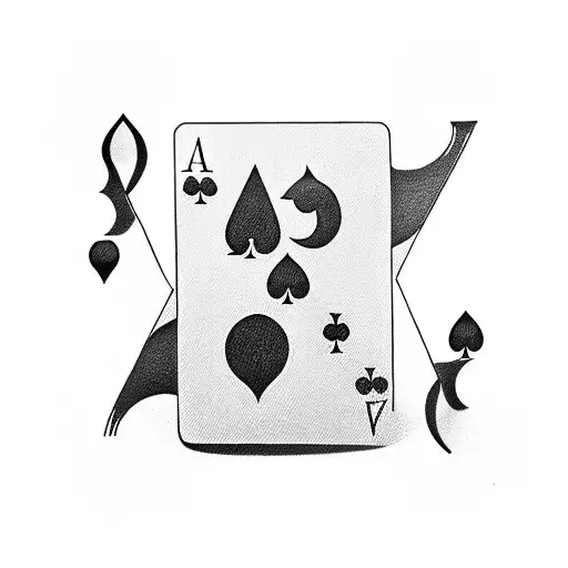 7 of spades 2 of diamonds  tattoo design idea