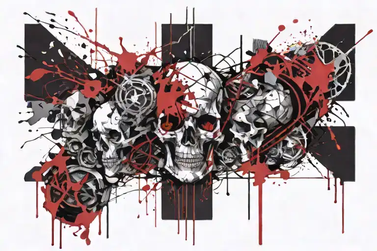 morior Invictus tattoo design idea