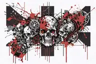 morior Invictus tattoo design idea