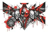 morior Invictus tattoo design idea