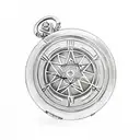A full metal alchemist pocket watch surrounded by transmutation circles tattoo design idea