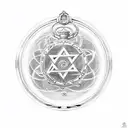 A full metal alchemist pocket watch surrounded by transmutation circles tattoo design idea