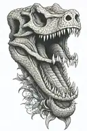 alligator skull Florida tattoo design idea