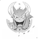 war with pokemon, one piece, hunter x hunter, death note, dragon ball,  tattoo design idea