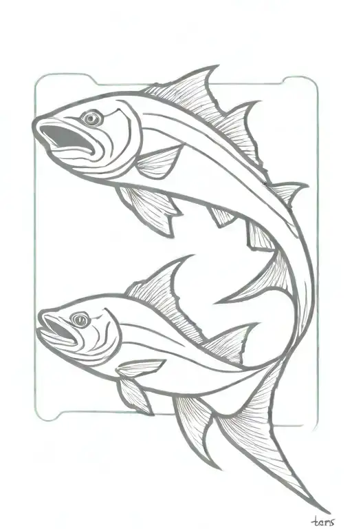Florida snook tattoo design idea