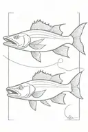 Florida snook tattoo design idea