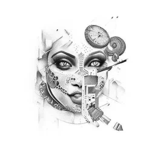 Brazil culture and favelas tattoo design idea