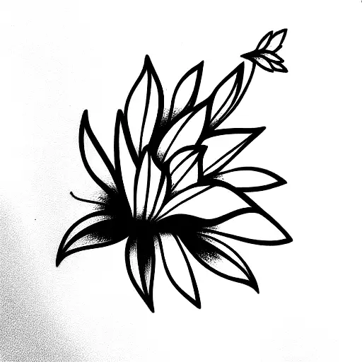 flower, Native American,  tattoo design idea