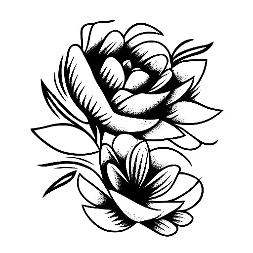 flower, Native American, concept  tattoo design idea