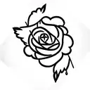 flower, Native American,  tattoo design idea
